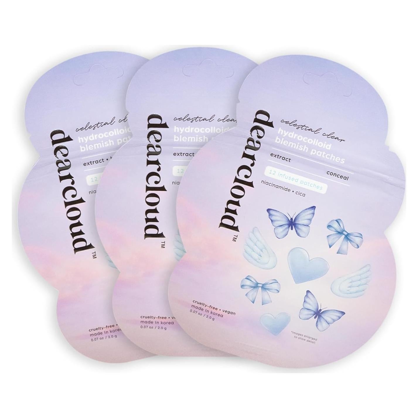 Parches Hidrocoloides Dearcloud para Granos - 36 Unidades con Niacinamida y Cica