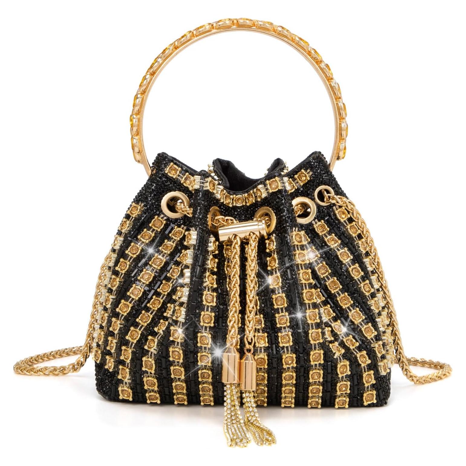 Bolso de Noche Brillante Sweetovo con Diamantes Imitación