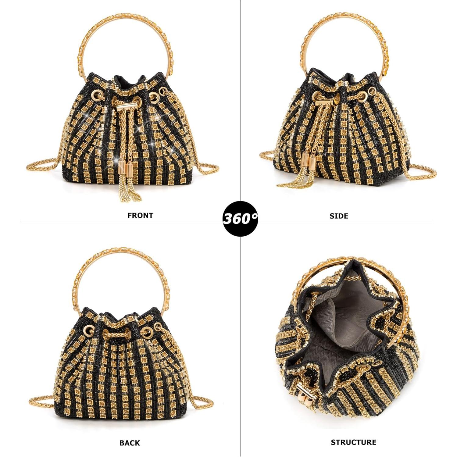 Bolso de Noche Brillante Sweetovo con Diamantes Imitación