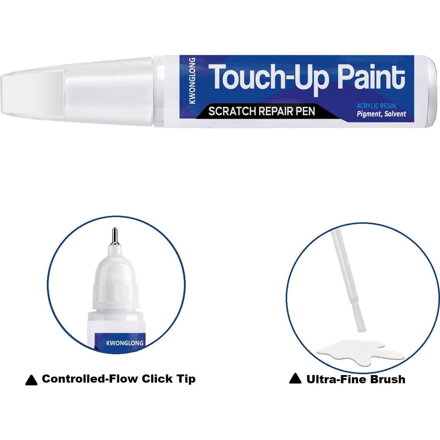 Pintura de Retoque KWONGLONG 040 Super Blanco 12ml para Toyota