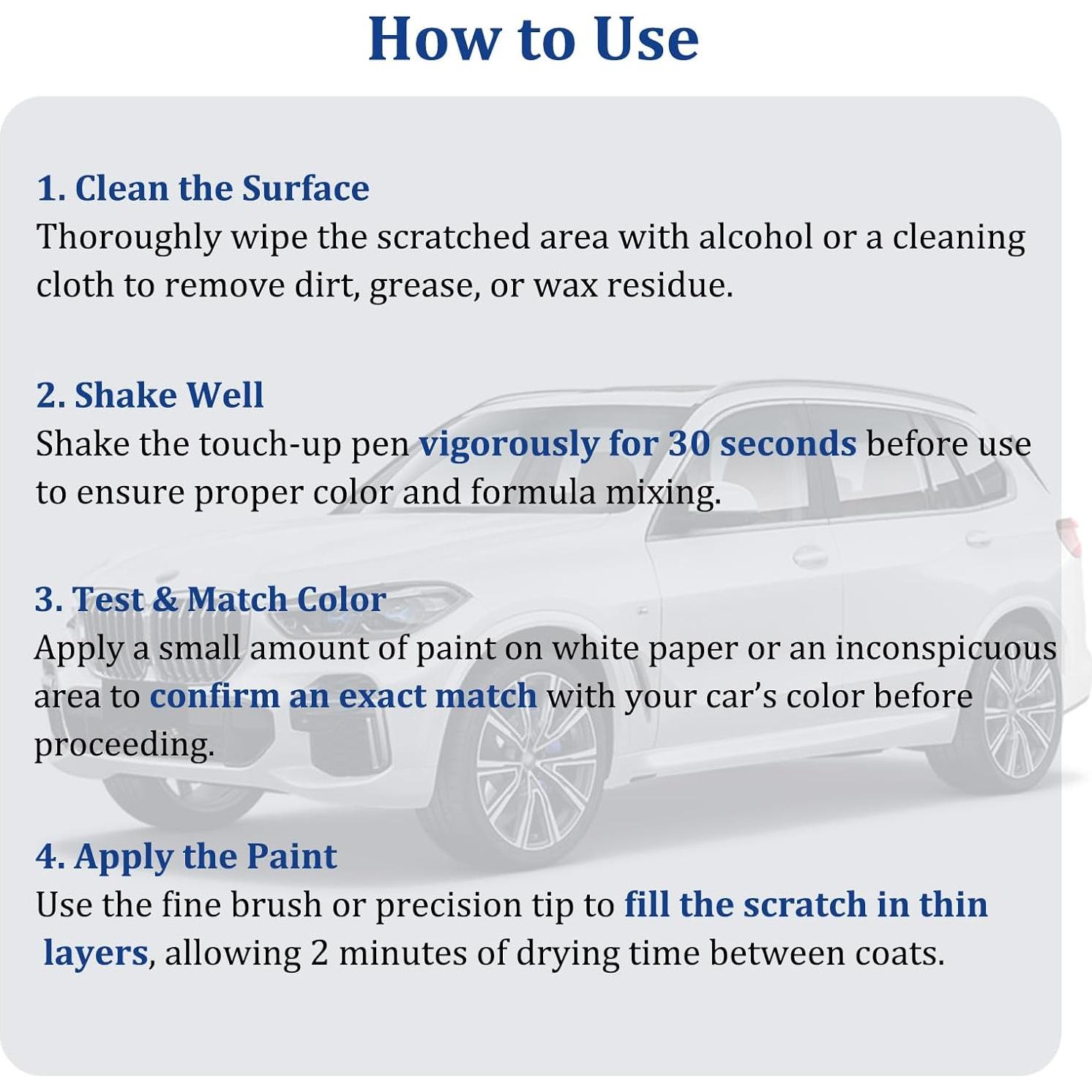 Pintura de Retoque KWONGLONG 040 Super Blanco 12ml para Toyota