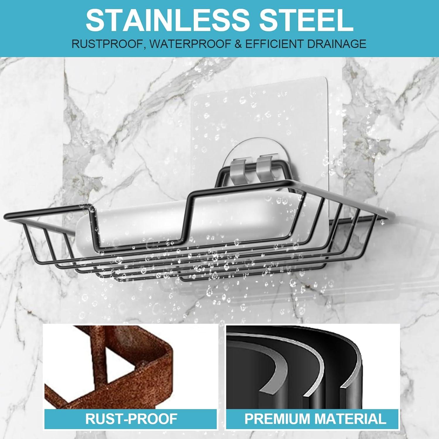 Soporte para Jabón de Acero Inoxidable LBshmao-D Negro