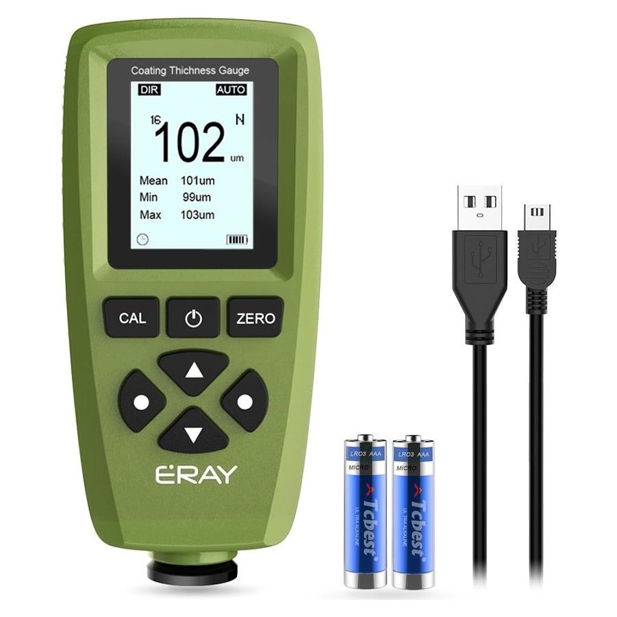 Medidor de Grosor de Pintura ERAY con Pantalla LCD Verde