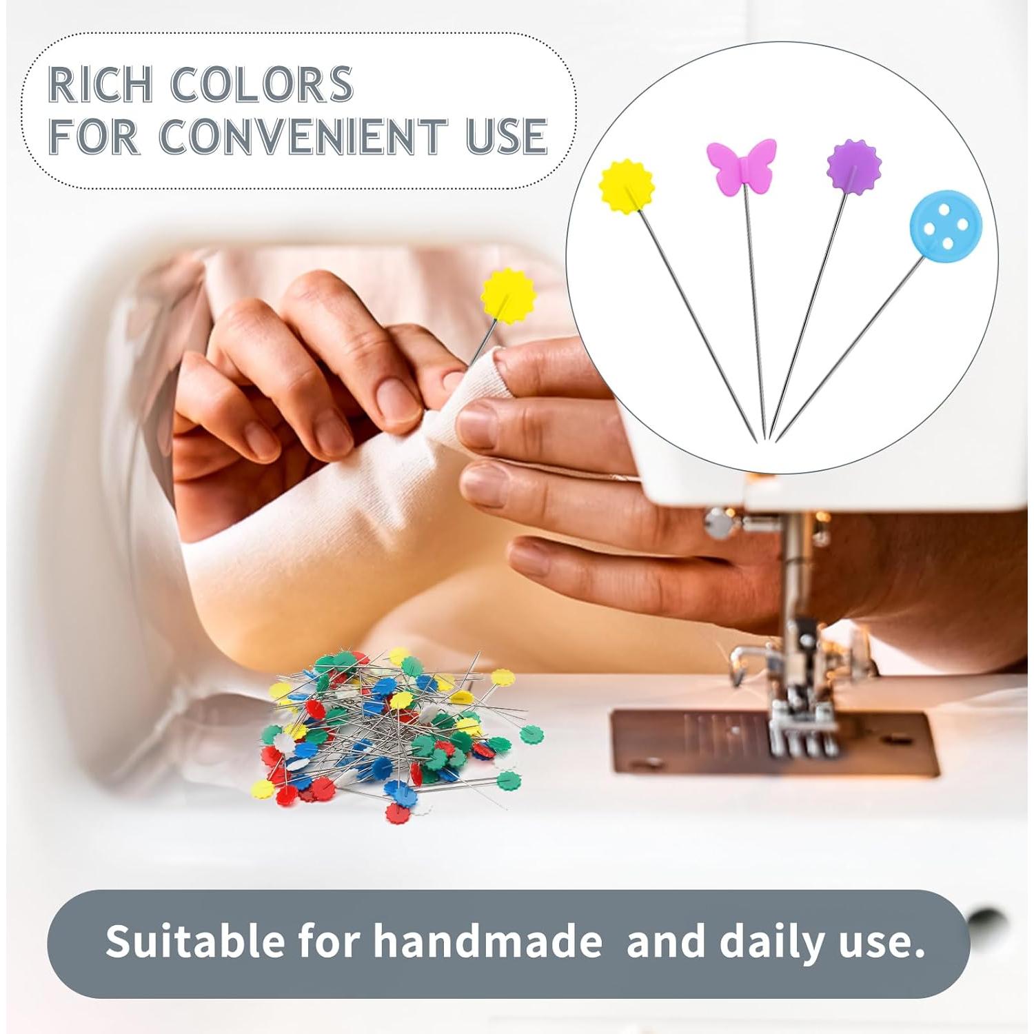 Kit de Alfileres de Cabeza Plana FTEVEN 400 Piezas con Caja