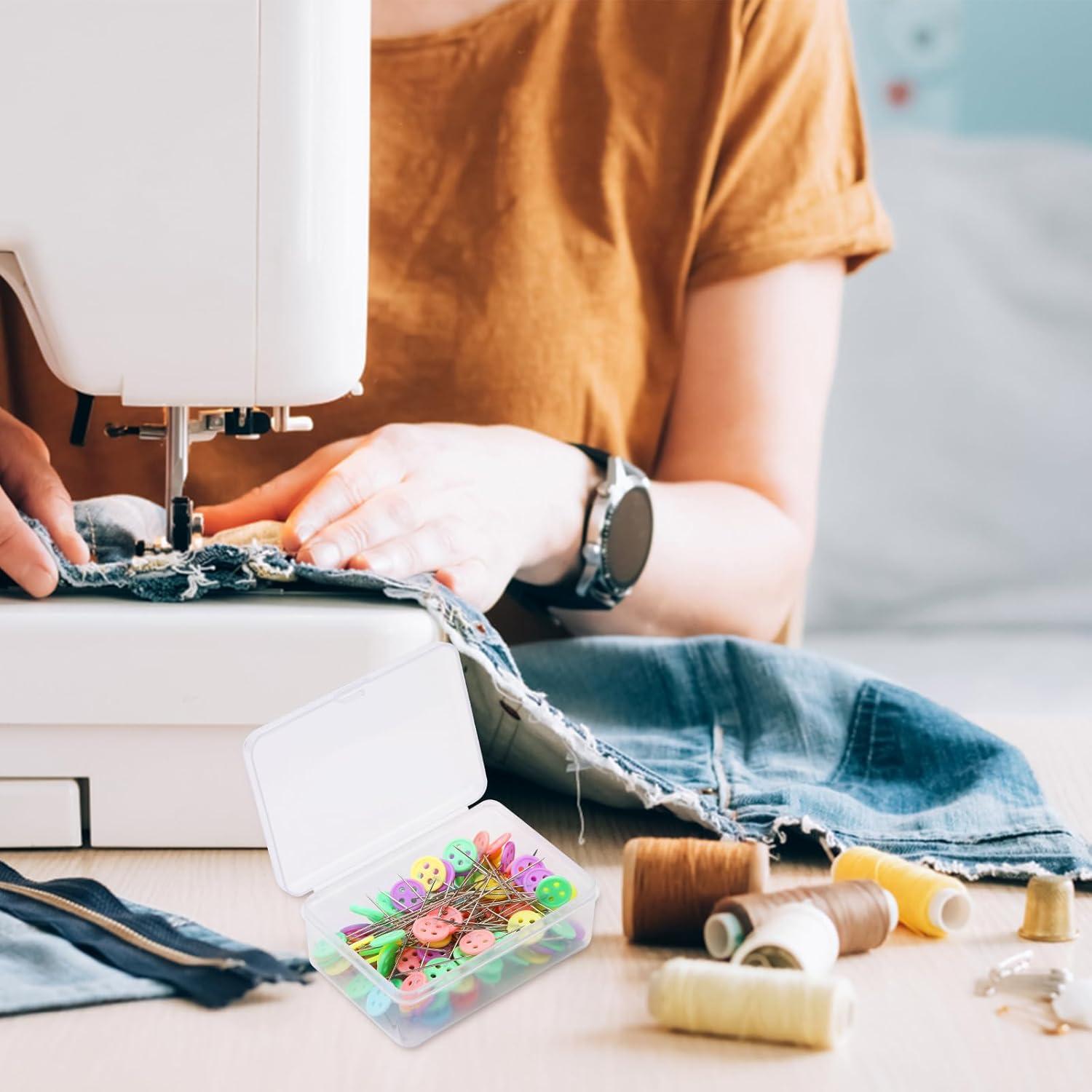 Kit de Alfileres de Cabeza Plana FTEVEN 400 Piezas con Caja