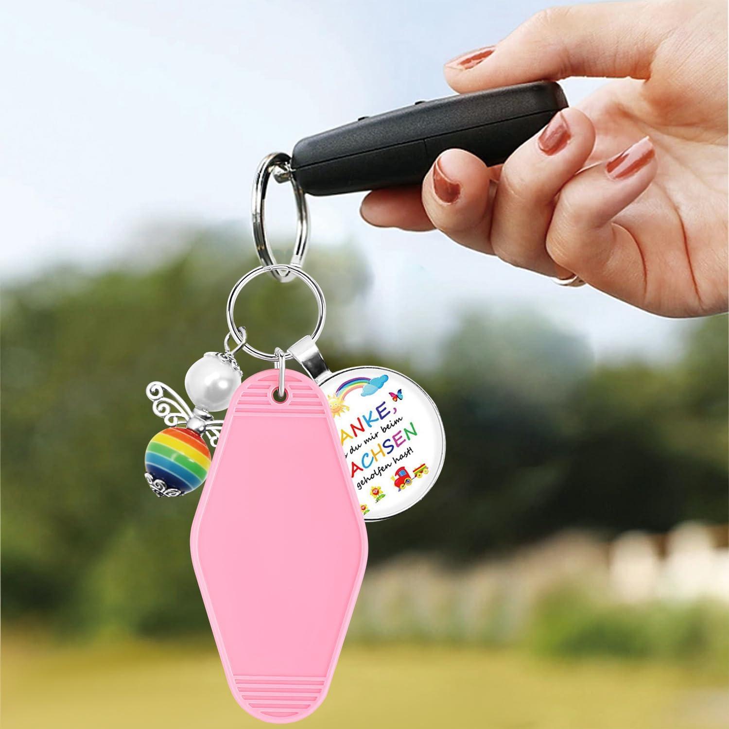 40 Llavero Vintage Motroce en Blanco y Colorido para Sublimación