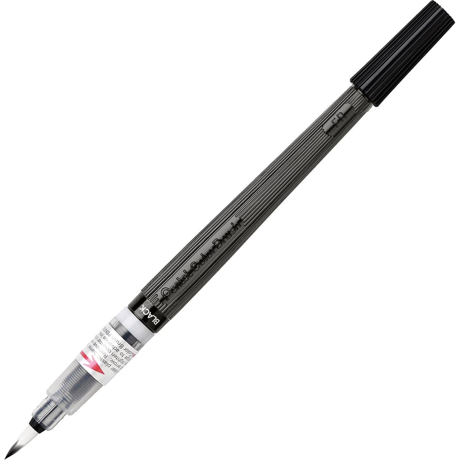 Pincel de Color Pentel GFLBP101 Negro 2mm Recargable