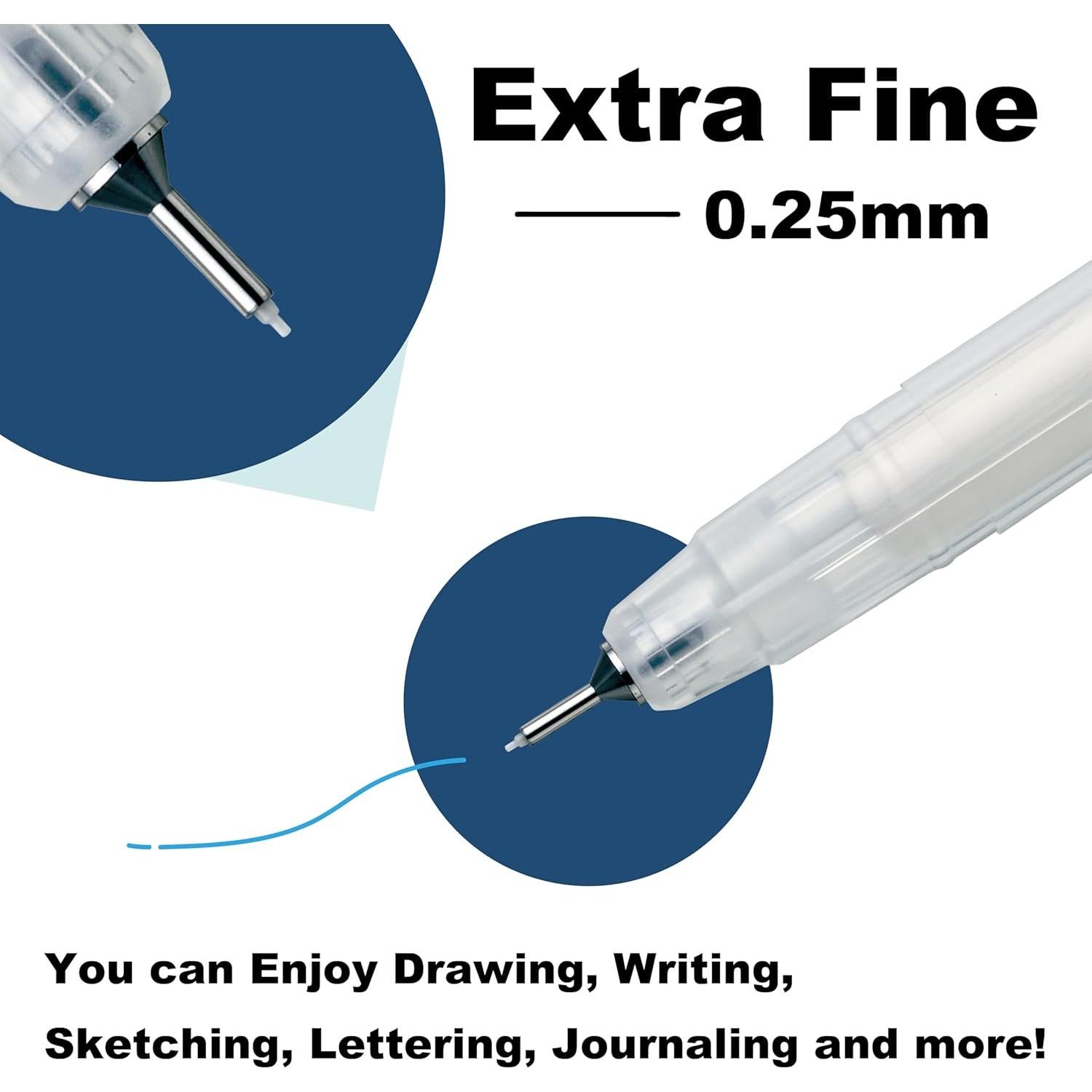 Bolígrafo Recargable Kuretake Karappo Pen 0.25mm Set 5 Piezas