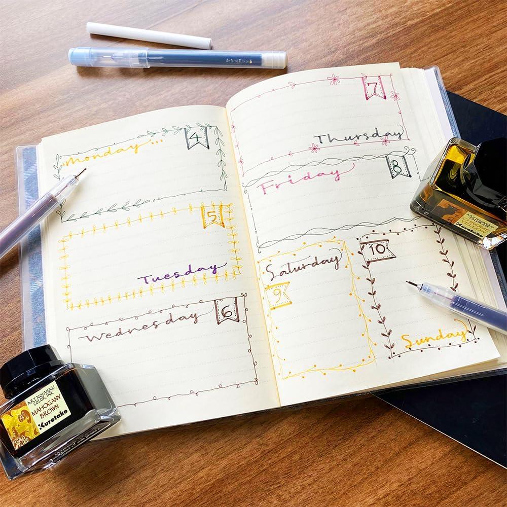 Bolígrafo Recargable Kuretake Karappo Pen 0.25mm Set 5 Piezas