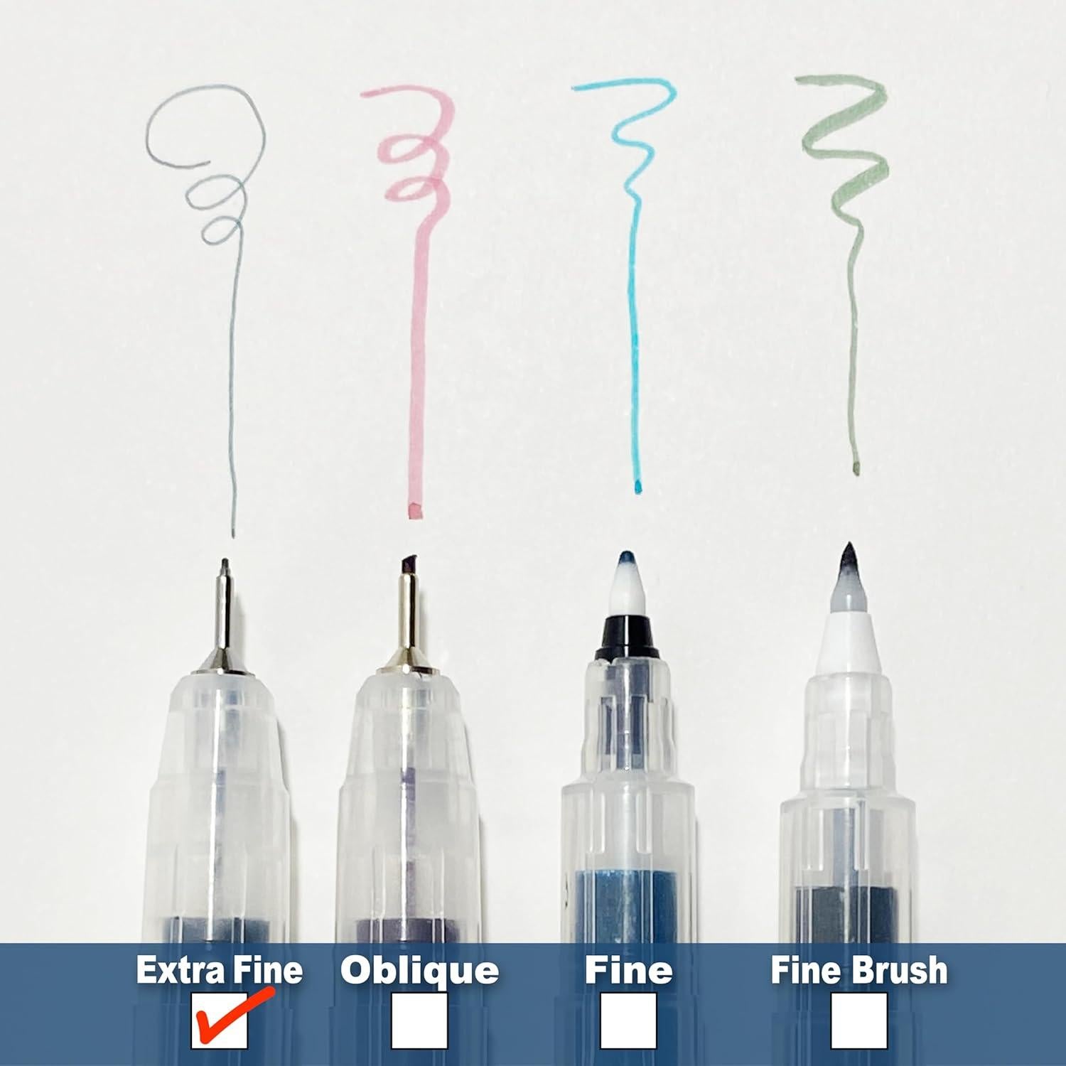 Bolígrafo Recargable Kuretake Karappo Pen 0.25mm Set 5 Piezas