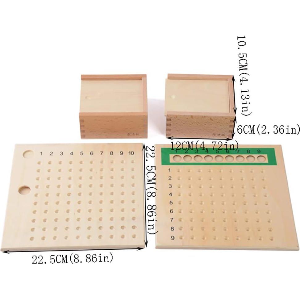 Tablero de Matemáticas Montessori Kghios Multiplicación y División