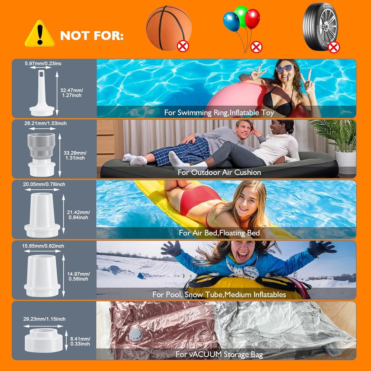 Bomba de Aire Eléctrica Portátil AGPTEK Mini 5.5kPa 1600mAh