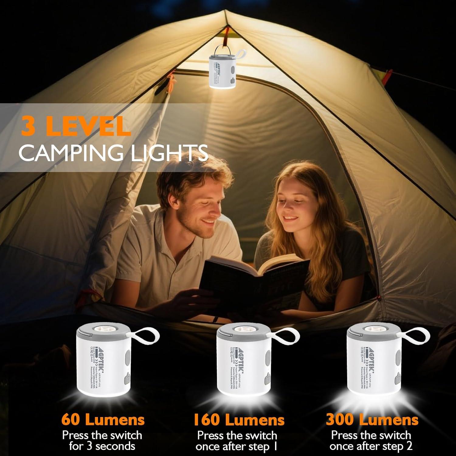 Bomba de Aire Eléctrica Portátil AGPTEK Mini 5.5kPa 1600mAh