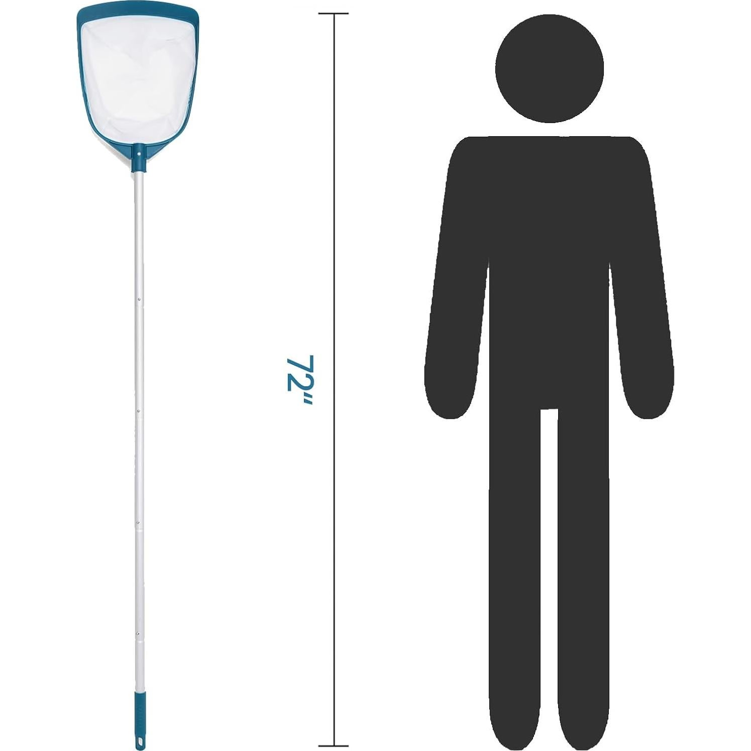 Skimmer de Piscina POOLWHALE con Polo Ajustable 0.40 a 1.52 m