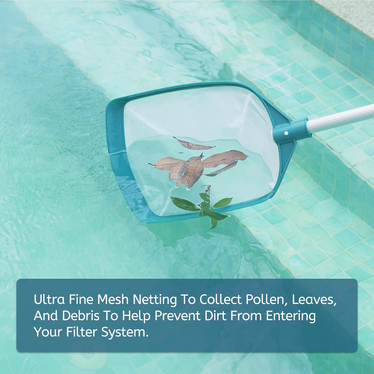 Skimmer de Piscina POOLWHALE con Polo Ajustable 0.40 a 1.52 m