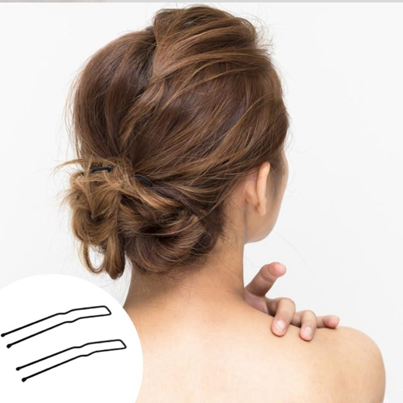 30 Pasadores de Pelo Metálicos SHEHARUHI para Cabello Grueso Negro