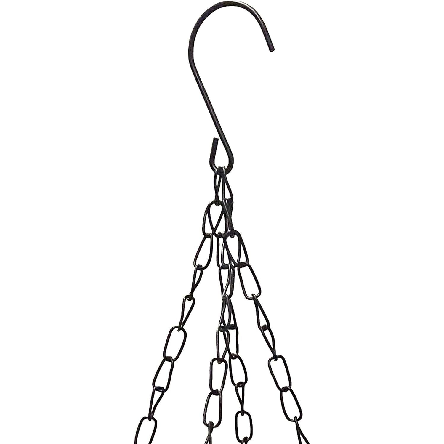 Bandeja Comedero para Aves Colgante Aelean 20x20 cm Metal Negro