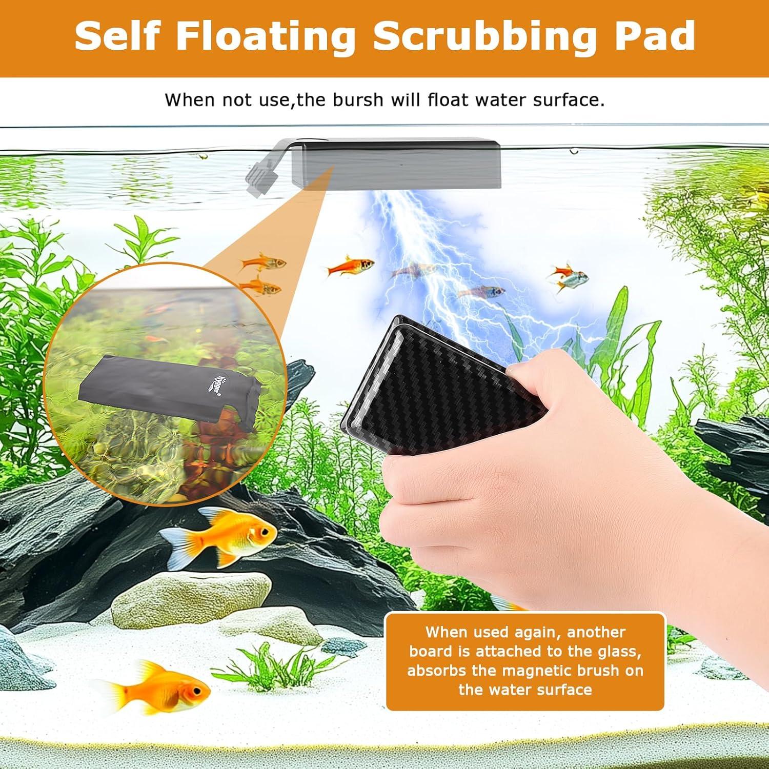 Limpiador Magnético de Acuario Hygger M para Cristales 5-12 mm