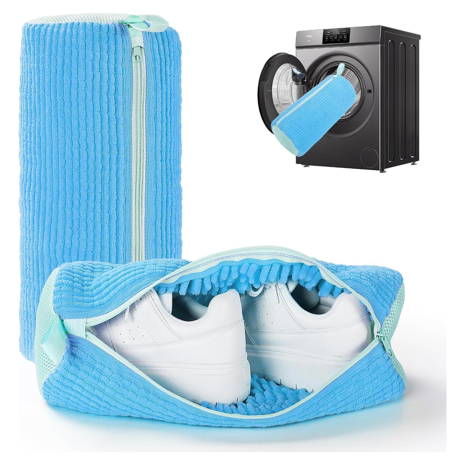Bolsa de Lavado de Zapatos Aufee 2Pcs Reutilizable Azul