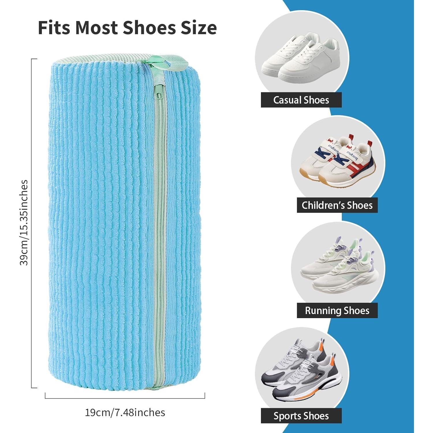 Bolsa de Lavado de Zapatos Aufee 2Pcs Reutilizable Azul