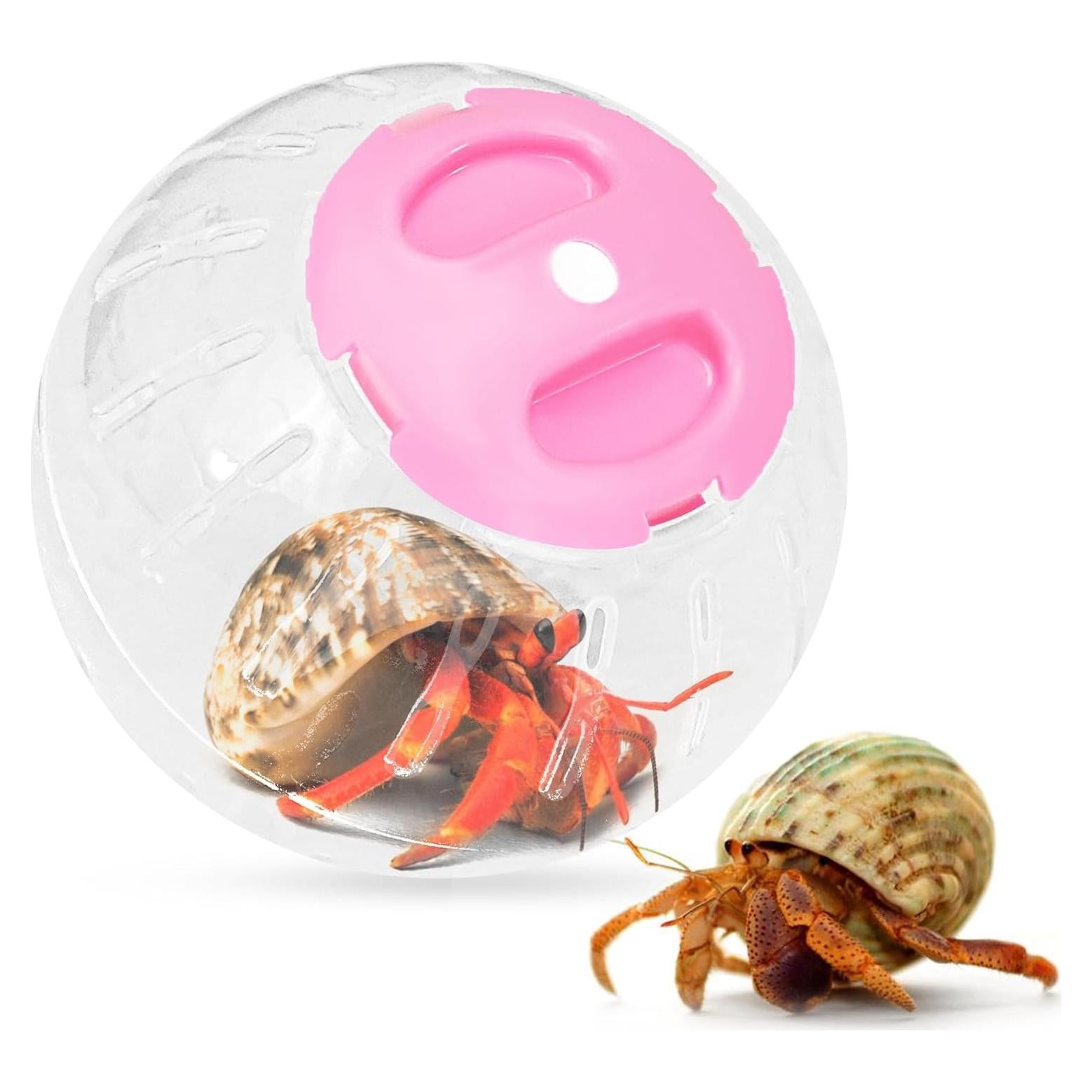 Bola de Juguete para Cangrejo Ermitaño U0U Rosa 10 cm