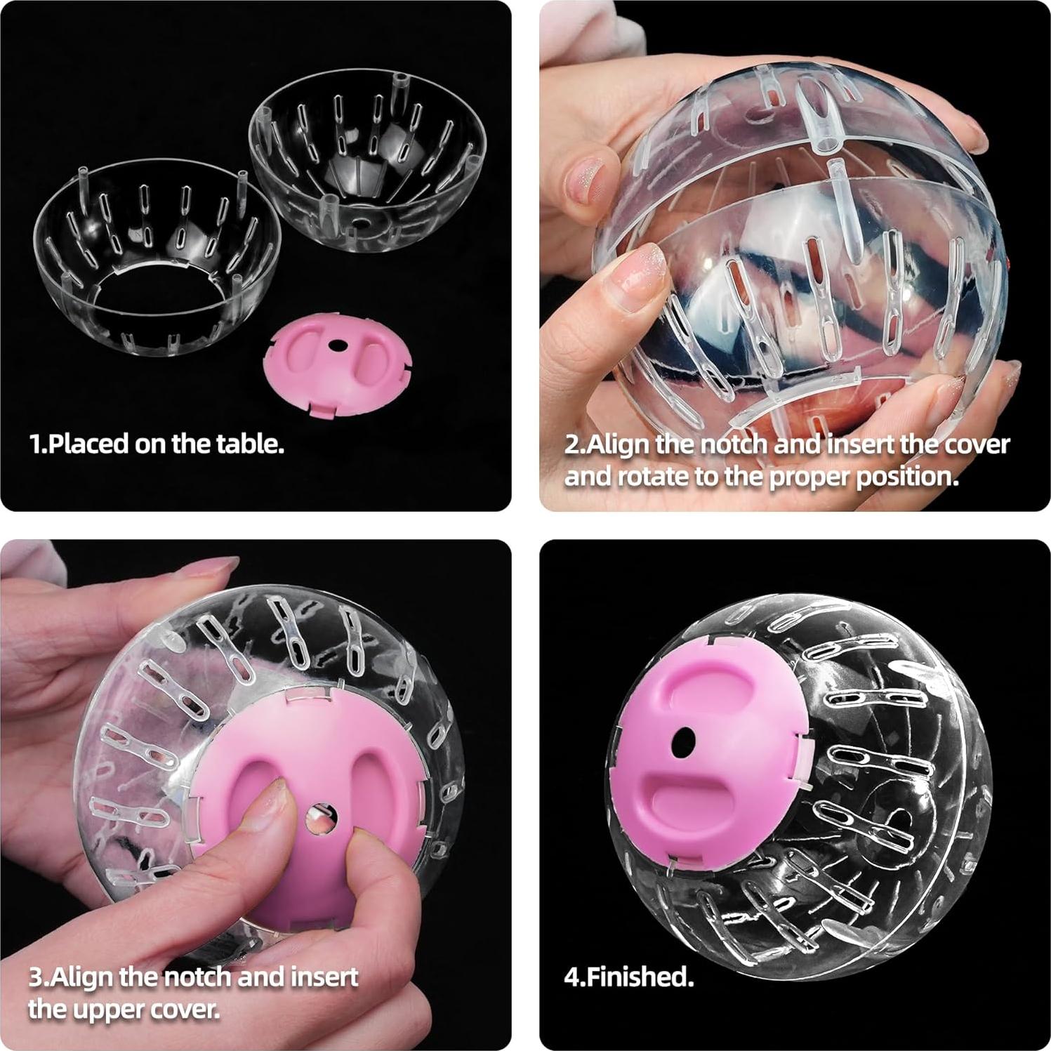 Bola de Juguete para Cangrejo Ermitaño U0U Rosa 10 cm