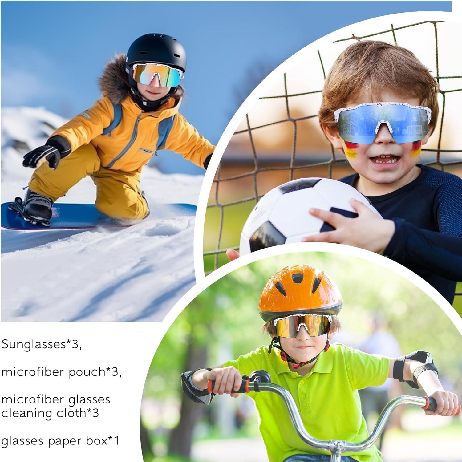 Gafas de sol KesaPlan Kids UV400 para niños 3-12 años