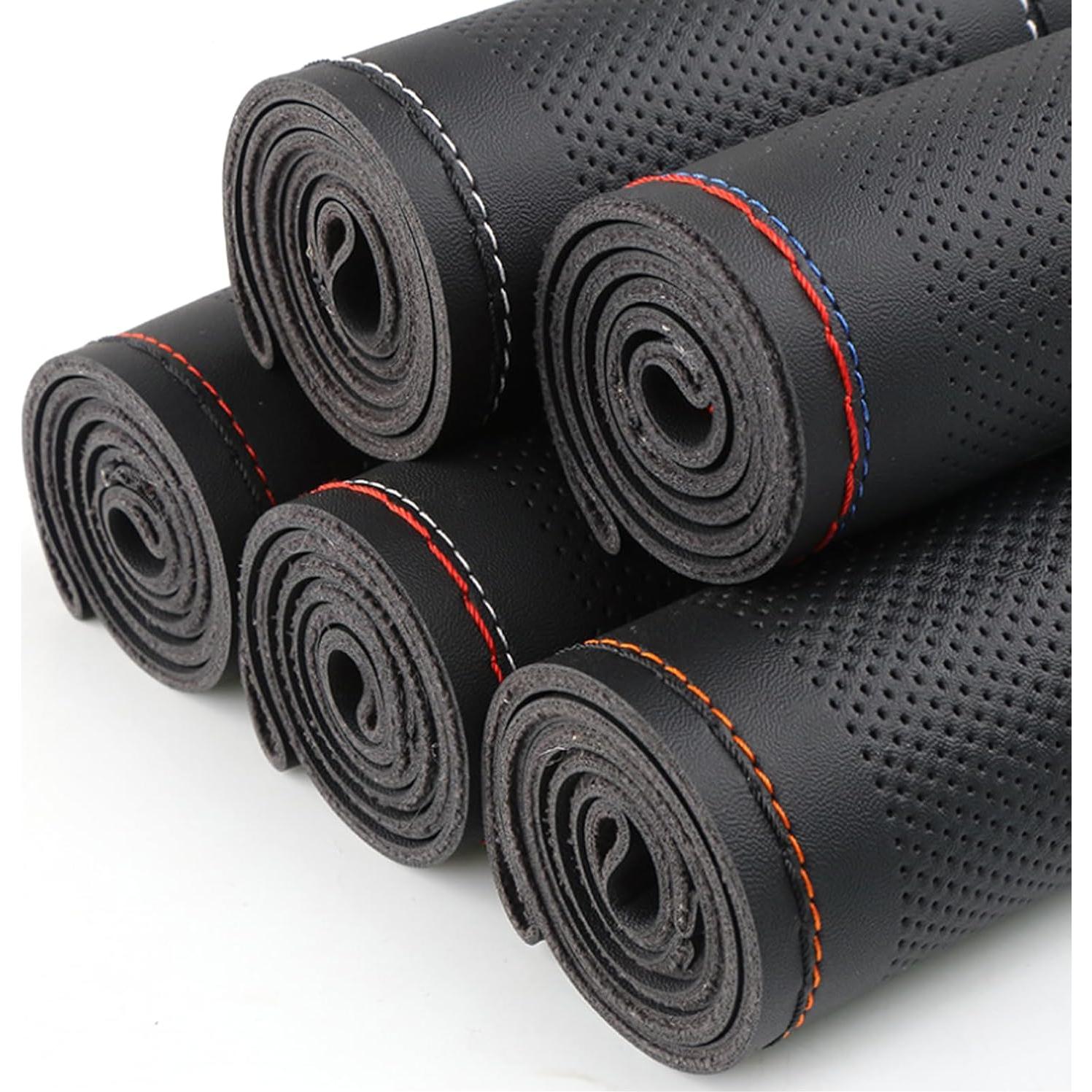 Funda de Volante de Cuero NGHEY Universal Antideslizante 38cm