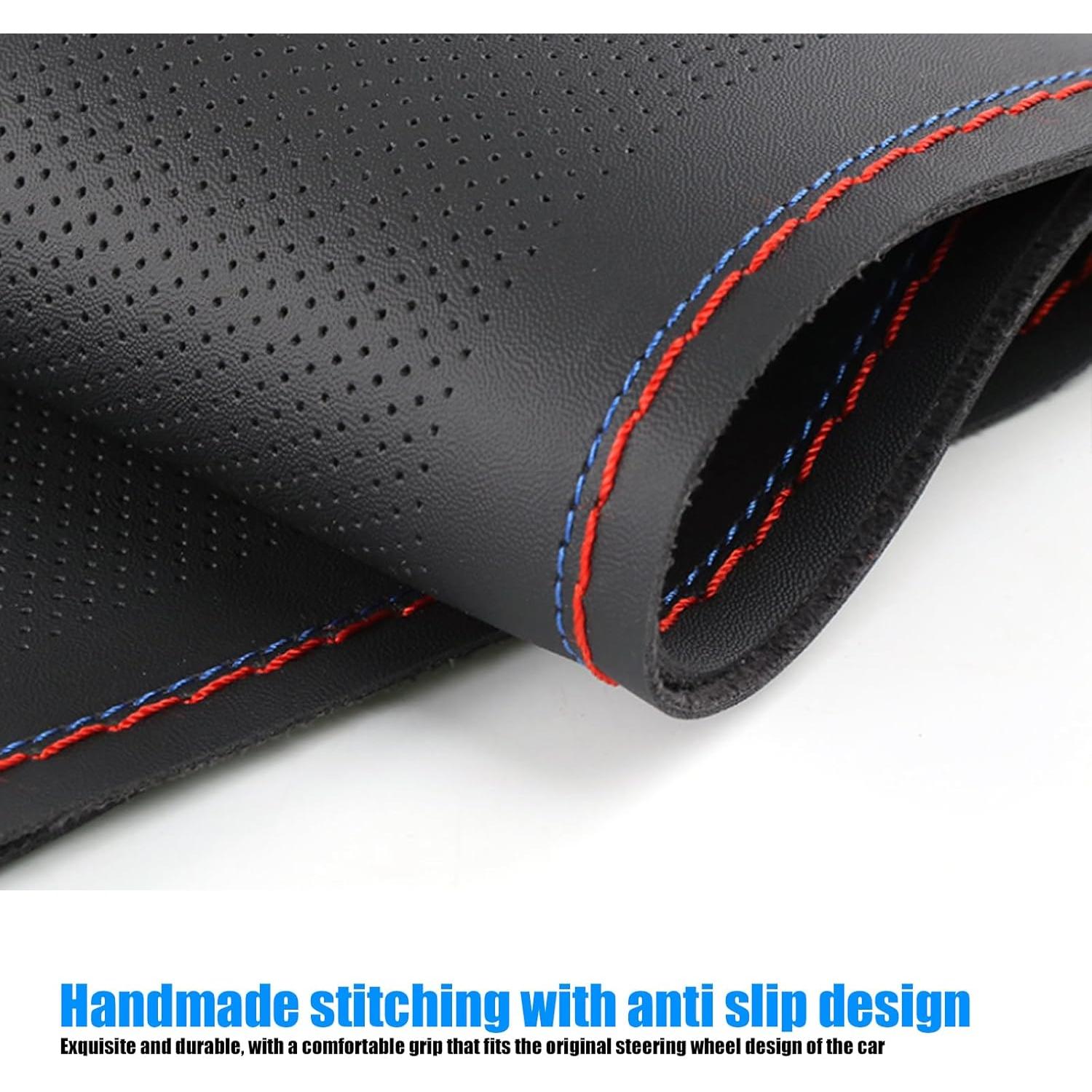 Funda de Volante de Cuero NGHEY Universal Antideslizante 38cm