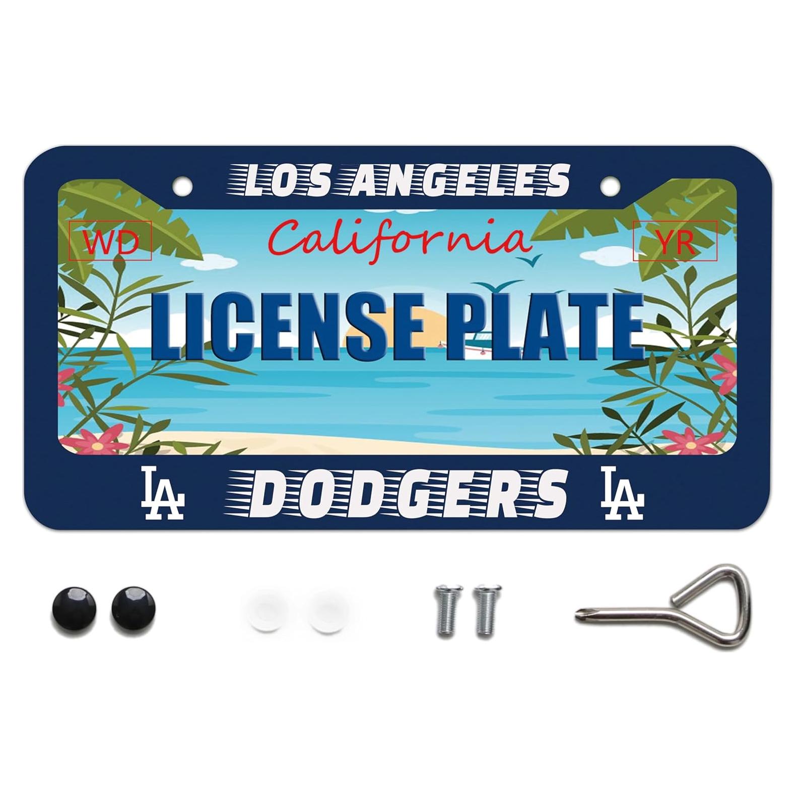 Marco de Placa de Licencia BOARLIDA Dodgers 31.43x16.13cm