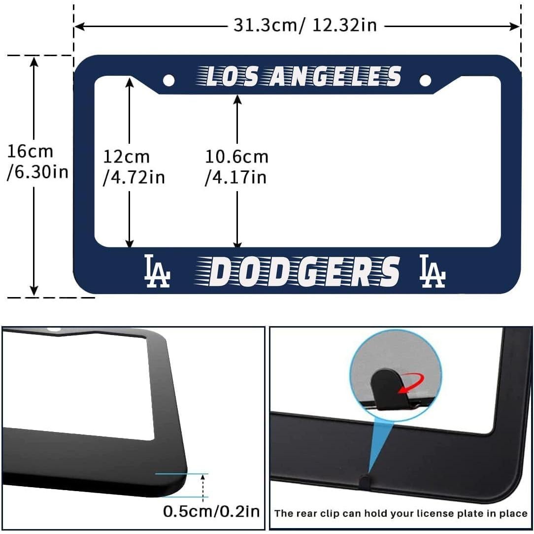 Marco de Placa de Licencia BOARLIDA Dodgers 31.43x16.13cm