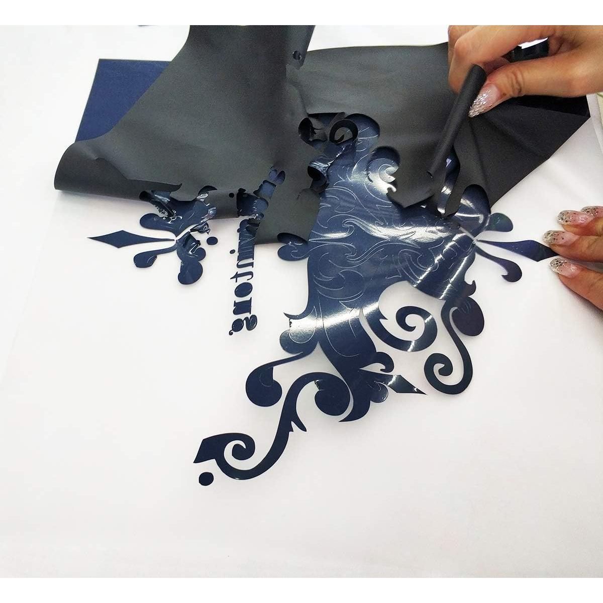 Rollo de Vinilo de Transferencia de Calor Guangyintong Negro 30.48 cm x 3.05 m