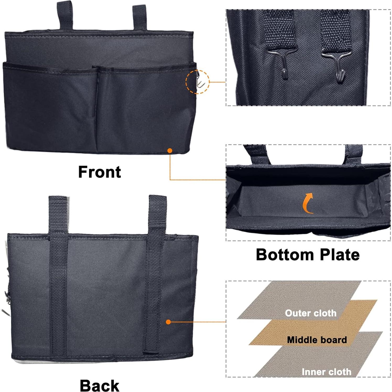 Caddy de Almacenamiento Sugaroom para Cama Plegable Negro