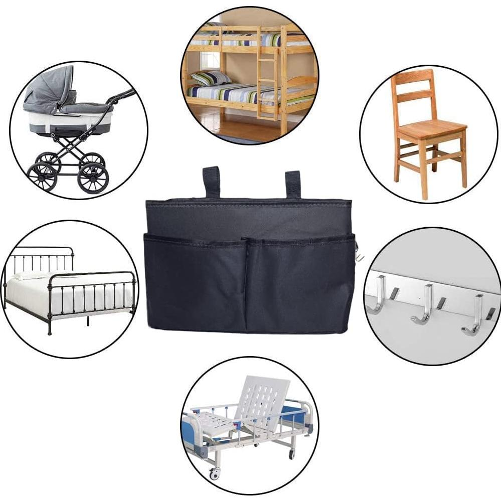 Caddy de Almacenamiento Sugaroom para Cama Plegable Negro
