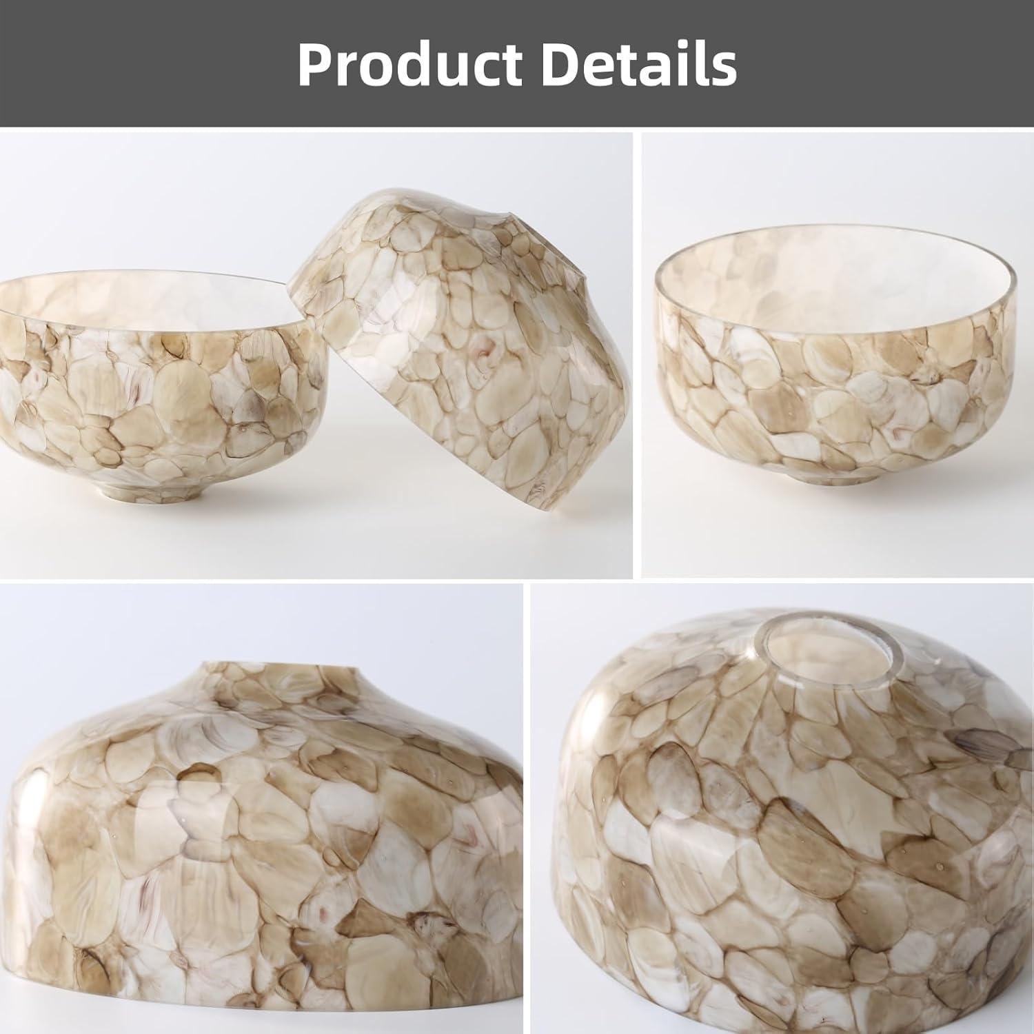 Pantalla de Luz Colgante Vidrio Art Deco COMPIXIU 17.8 cm