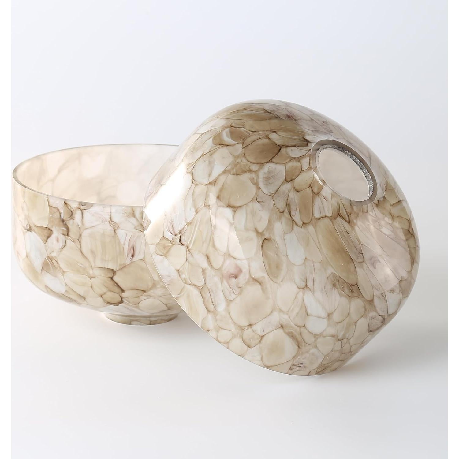 Pantalla de Luz Colgante Vidrio Art Deco COMPIXIU 17.8 cm