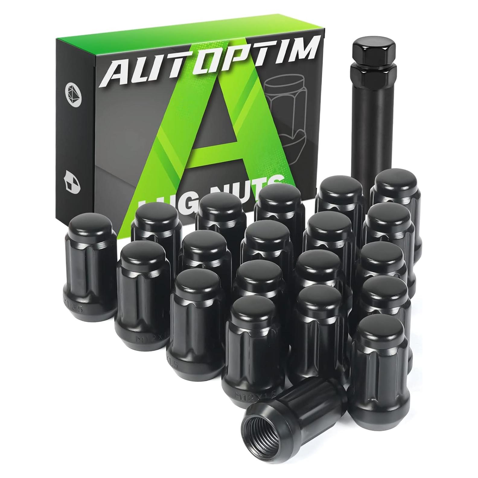 20 Tuercas de Perno de Cierre Negro AUTOPTIM 1/2"-20 para Jeep