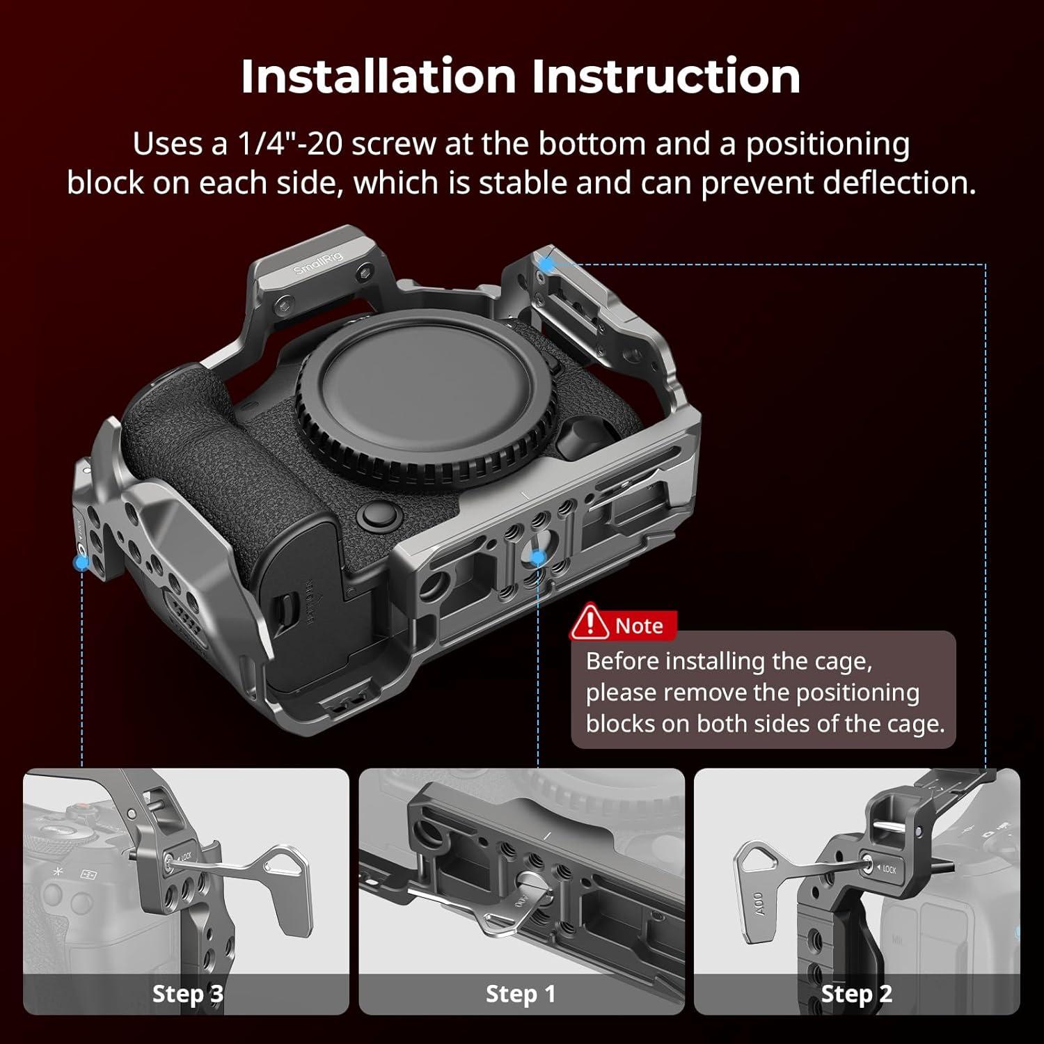 Jaula SmallRig 4977 para Canon EOS R5 Mark II con Protector