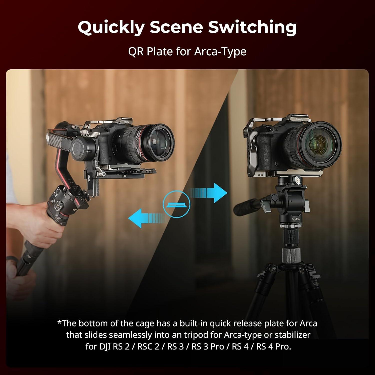 Jaula SmallRig 4977 para Canon EOS R5 Mark II con Protector