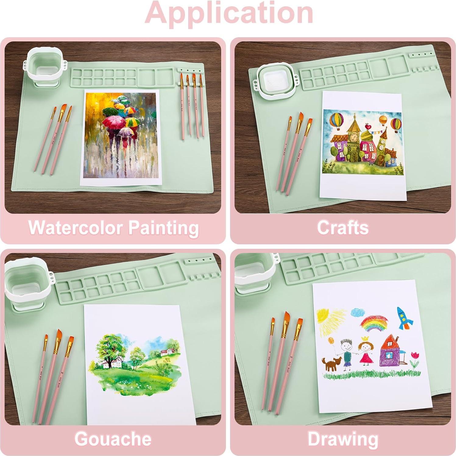 Alfombrilla de Silicona PATIKIL 51x41 cm para Manualidades Azul