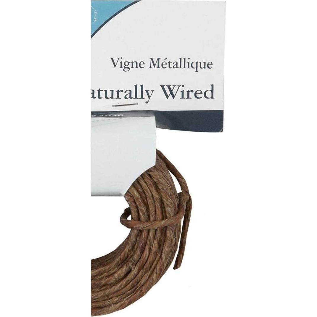 Cuerda de Alambre Cubierta de Vid Natural Panacea 15.24m