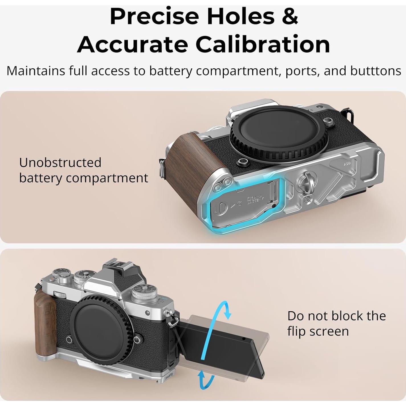 Mango de Madera SmallRig para Cámara Nikon Z fc - 4803