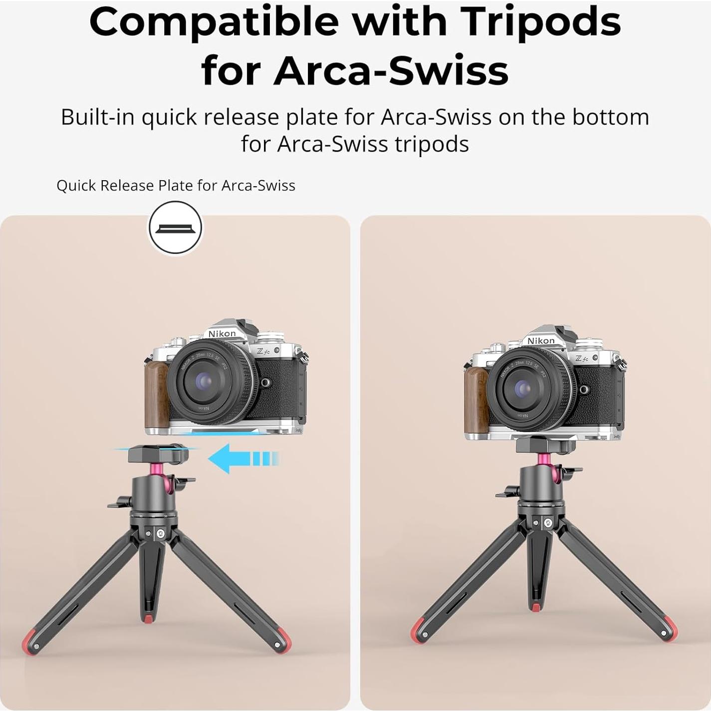 Mango de Madera SmallRig para Cámara Nikon Z fc - 4803