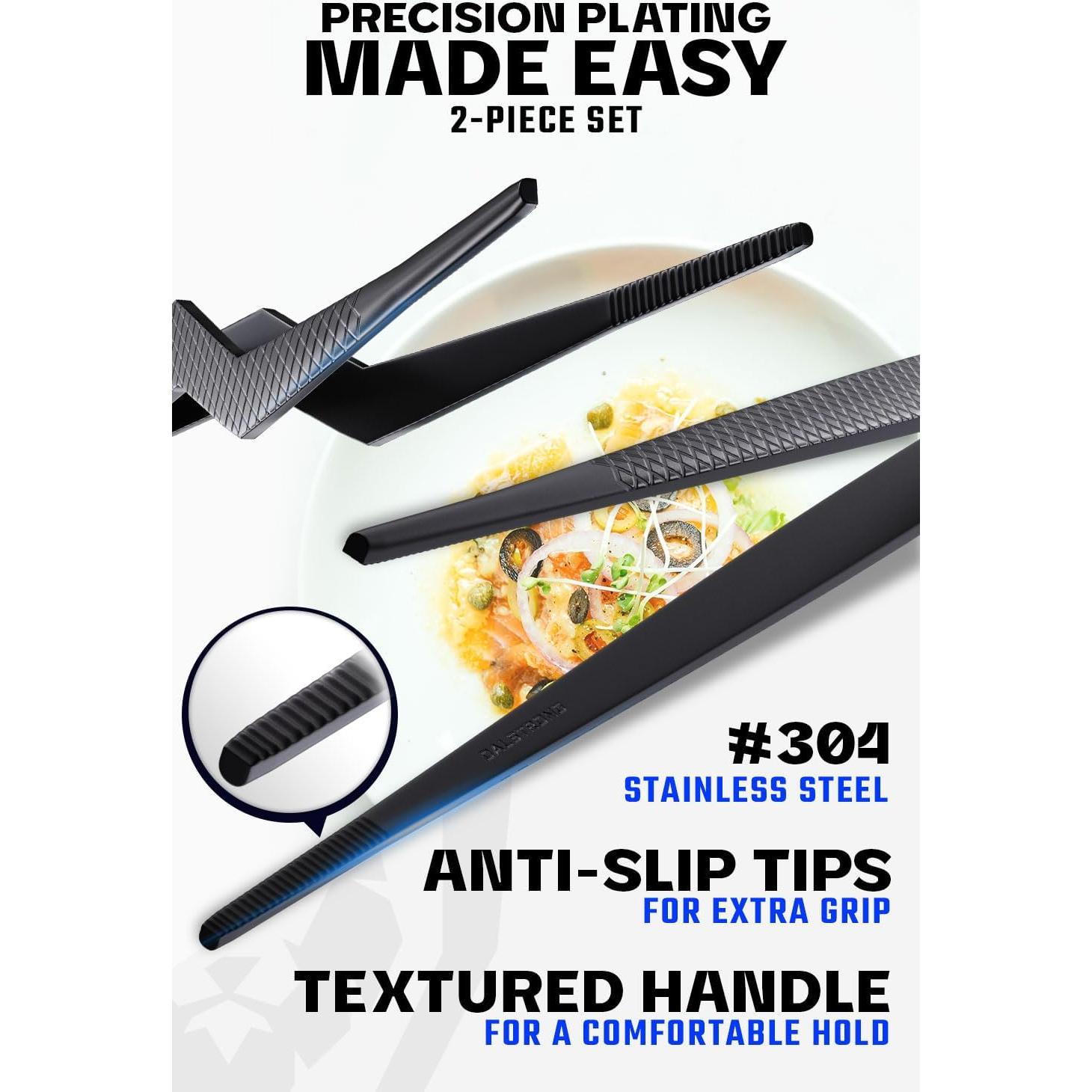 Conjunto de Pinzas y Tenazas de Cocina Dalstrong 2pc 16.5 y 25.4 cm