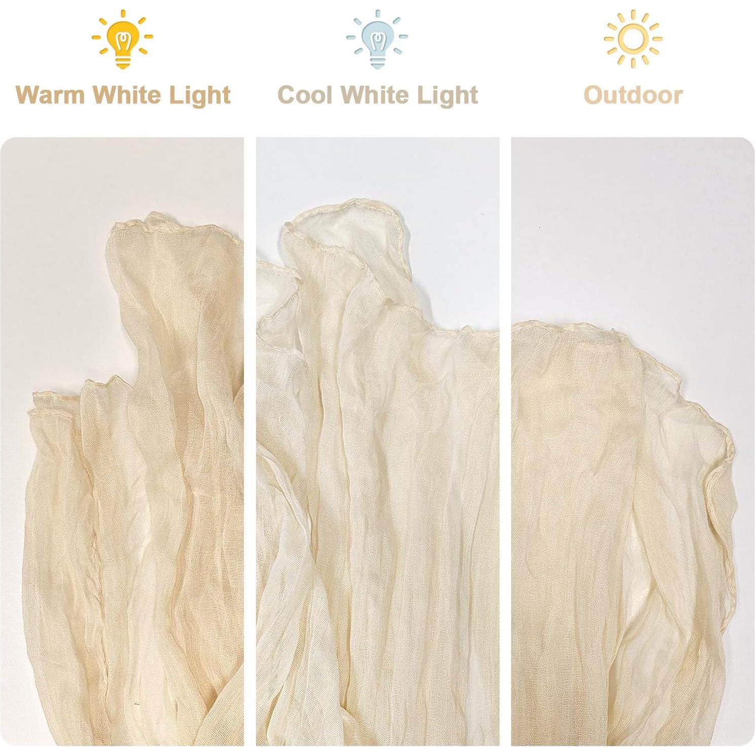 Caminito de Mesa de Gasa de Queso WAITER TREE Beige 89x300cm