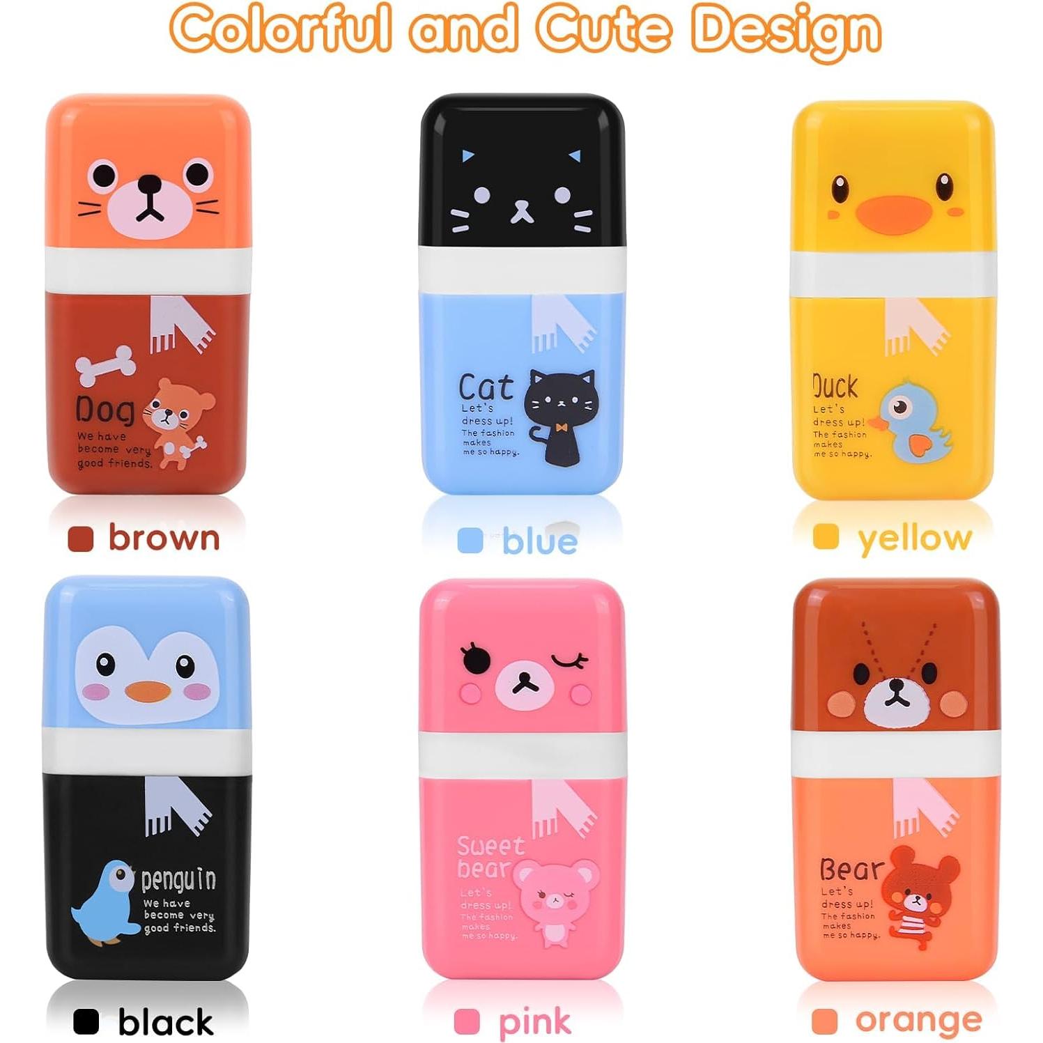 Gomas de Borrar EIKOSON para Niños - Paquete de 6 Animales