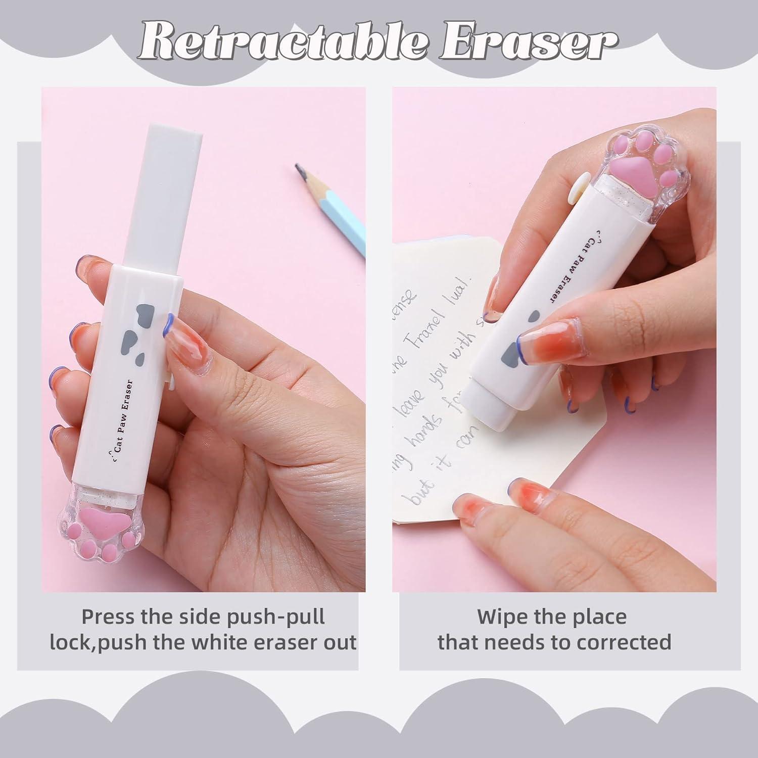 Juego de Papelería Kogcmeetl 8 Piezas Patita de Gato Blanco