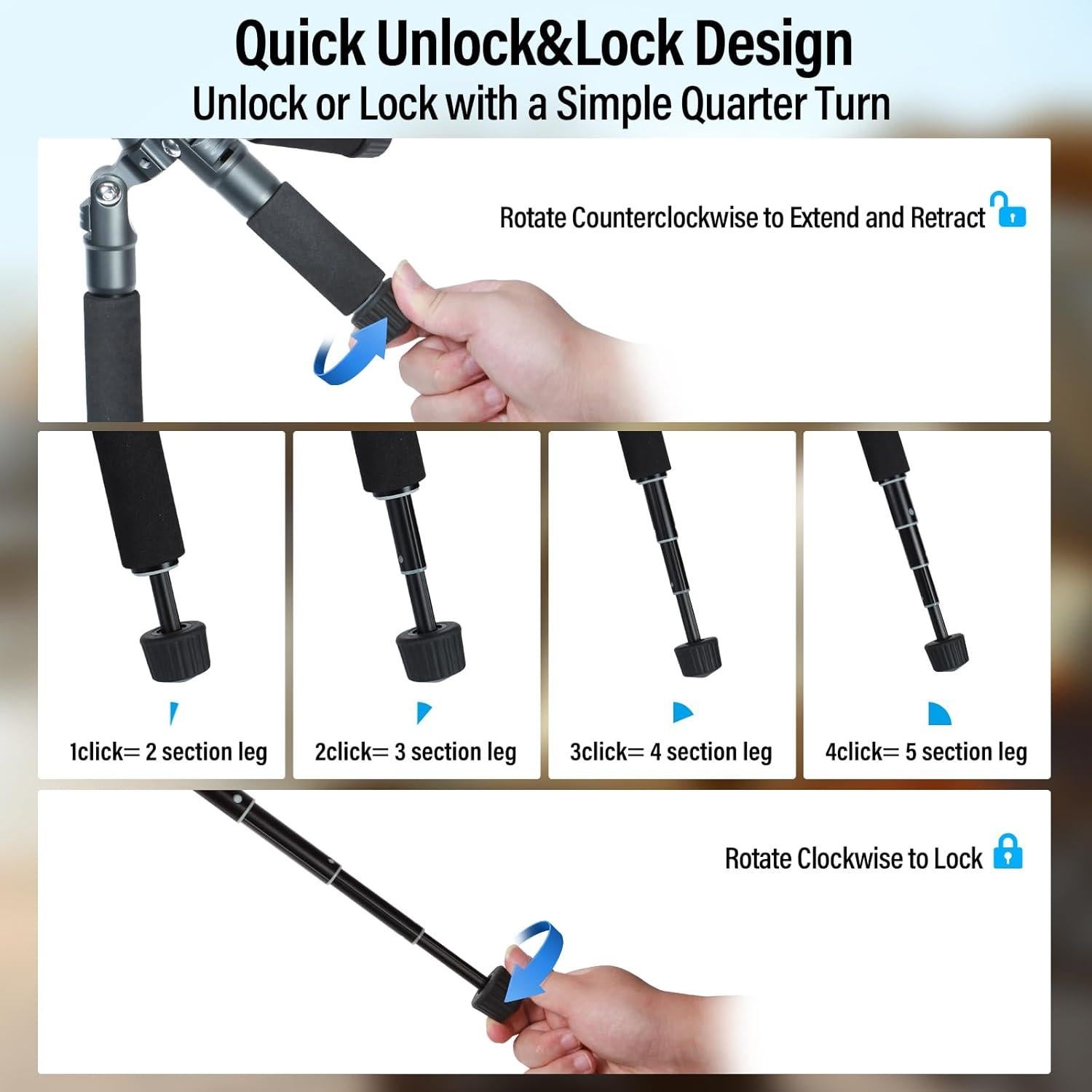 SIRUI Compact Mini Desktop Tripod, 20" Aluminum Portable Small Tabletop Tripod Stand with 360° Ball Head for DSLR, Camera, Phone, Loaded up to 17.64lbs, Phone Holder Included, AM-TT50