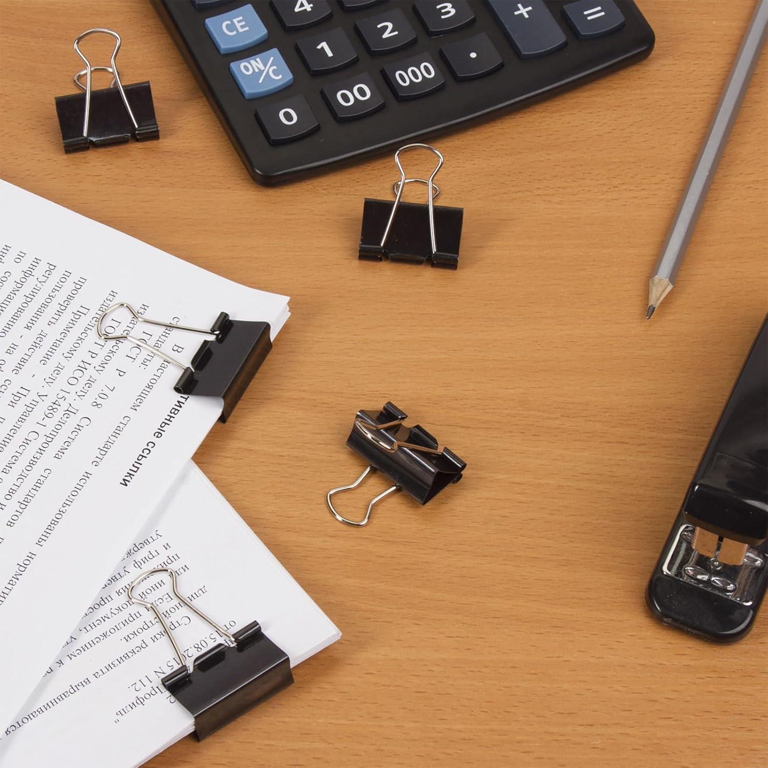 Juego de 340 Clips de Papel y Carpetas HIQU - Variados Tamaños