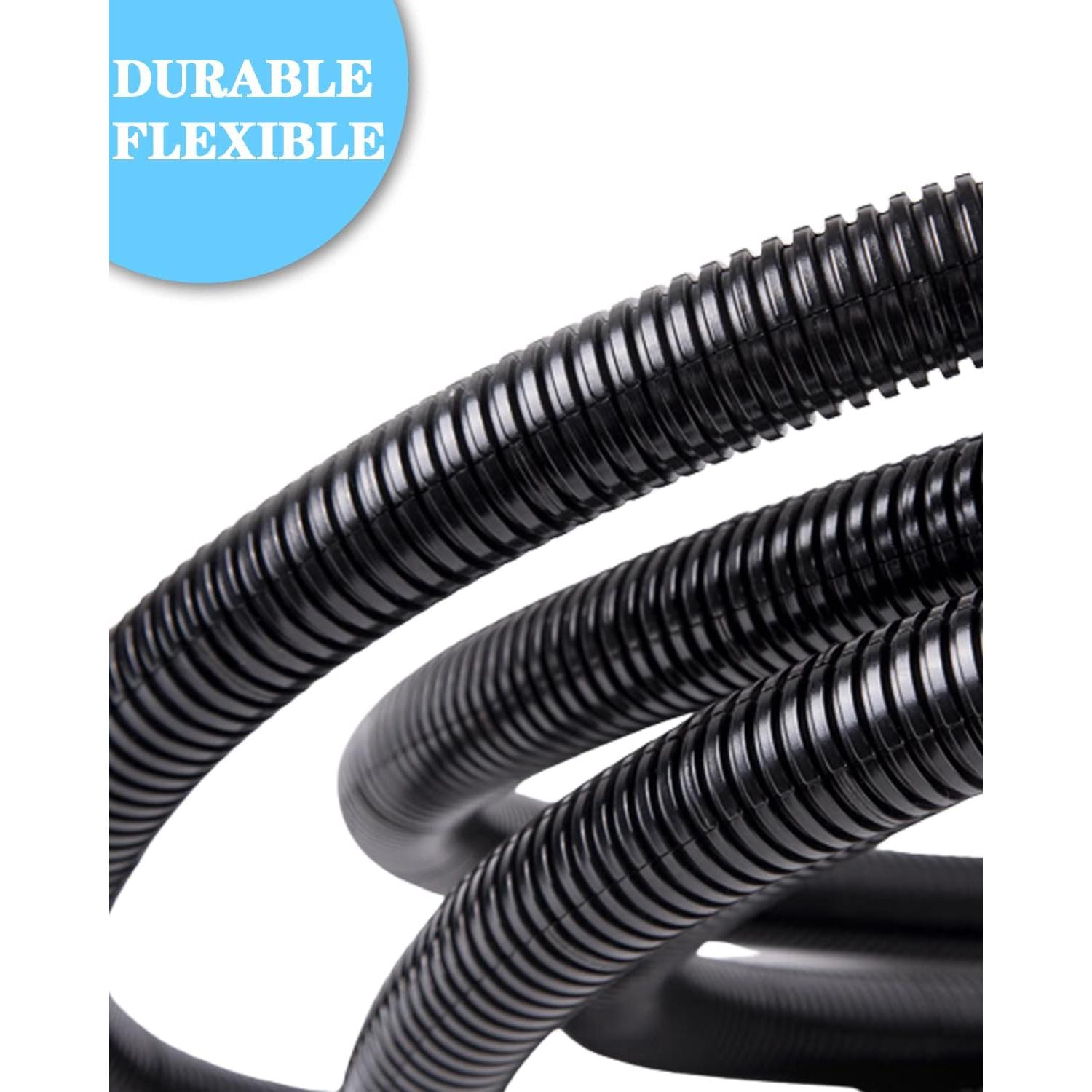 Manguera de Alambre Dividido 1/2" Negro 3.05m HSWC-TERMINAL